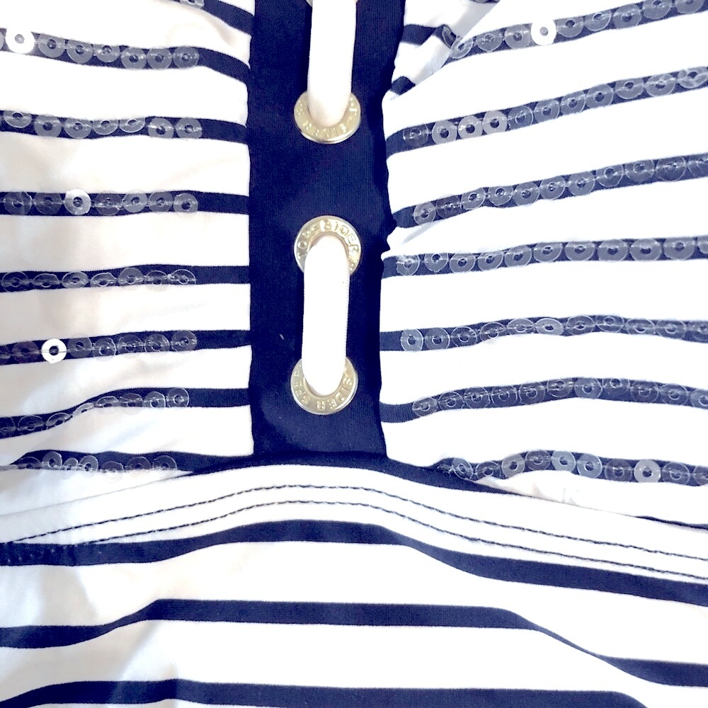 SPERRY Tankini Nautical Blue White Bikini Set - Picture 7 of 14